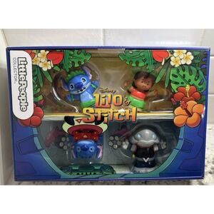Fisher-Price Little People Collector Lilo & Stitch Figure 4 Pack Toy Figure Set